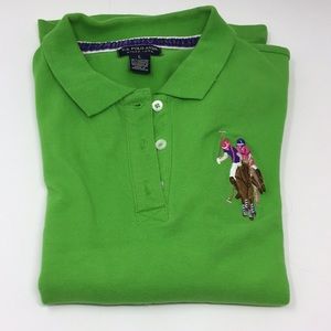 Large size U.S. Polo ASSN lime green